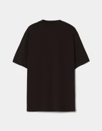 T-Shirt im Slim-Fit mit geripptem Stehkragen